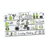 Maxbell Oilproof Removable Kitchen Wall Tiles Stickers Happy Kitchen - Aladdin Shoppers