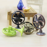 Maxbell Old Fashioned Miniature Lobby Fan Toy For 1/12 Dollhouse Accessories Bronze - Aladdin Shoppers
