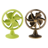 Maxbell Old Fashioned Miniature Lobby Fan Toy For 1/12 Dollhouse Accessories Bronze - Aladdin Shoppers