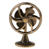 Maxbell Old Fashioned Miniature Lobby Fan Toy For 1/12 Dollhouse Accessories Bronze - Aladdin Shoppers