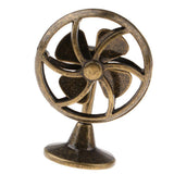 Maxbell Old Fashioned Miniature Lobby Fan Toy For 1/12 Dollhouse Accessories Bronze - Aladdin Shoppers