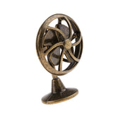 Maxbell Old Fashioned Miniature Lobby Fan Toy For 1/12 Dollhouse Accessories Bronze - Aladdin Shoppers