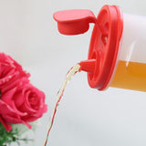 Maxbell Olive Oil Vinegar Pourer Dispenser Spout Bottle Pot for Kitchen Red 900ml - Aladdin Shoppers