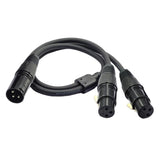 Maxbell One-Two XLR Line Balanced Audio Connection Microphone Extension Cable - Aladdin Shoppers