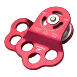 Maxbell Outdoor 30KN General Purpose Fixed Side Single Climbing Pulley For 13mm Rope Red - Aladdin Shoppers