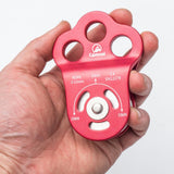 Maxbell Outdoor 30KN General Purpose Fixed Side Single Climbing Pulley For 13mm Rope Red - Aladdin Shoppers