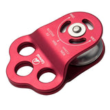 Maxbell Outdoor 30KN General Purpose Fixed Side Single Climbing Pulley For 13mm Rope Red - Aladdin Shoppers