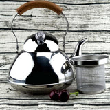 Maxbell Outdoor Camping Stainless Steel Kettle Kitchen Fast Boil Tea Pot Silver 1.5L - Aladdin Shoppers