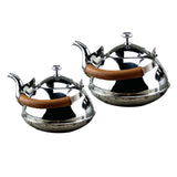 Maxbell Outdoor Camping Stainless Steel Kettle Kitchen Fast Boil Tea Pot Silver 1.5L - Aladdin Shoppers