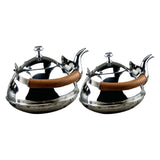 Maxbell Outdoor Camping Stainless Steel Kettle Kitchen Fast Boil Tea Pot Silver 1.5L - Aladdin Shoppers