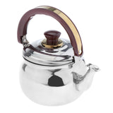 Maxbell Outdoor Camping Stainless Steel Whistling Kettle Kitchen Tea Pot Silver 1.0L - Aladdin Shoppers