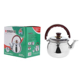 Maxbell Outdoor Camping Stainless Steel Whistling Kettle Kitchen Tea Pot Silver 1.8L - Aladdin Shoppers