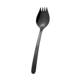 Maxbell Outdoor Stainless Steel Spoon Spork Practical Cutlery Flatware Black - Aladdin Shoppers