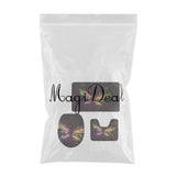 Maxbell Pack 3 Bathroom Set Rug Mat Toilet Lid Cover Non Slip Bathmats Butterfly 3 - Aladdin Shoppers