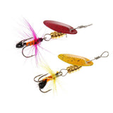 Maxbell Pack of 4 Pcs Spinner Bait Fishing Lures Simulation Bait with Treble Hooks - Aladdin Shoppers
