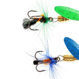 Maxbell Pack of 4 Pcs Spinner Bait Fishing Lures Simulation Bait with Treble Hooks - Aladdin Shoppers