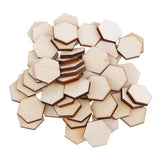 Maxbell Pack of 54 Hexagon Natural Wood Crafts - Aladdin Shoppers