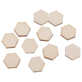 Maxbell Pack of 54 Hexagon Natural Wood Crafts - Aladdin Shoppers