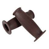 Maxbell Pair Universal Motorcycle HandleBar Hand Grip Retro Handlebar Brown 25 28MM - Aladdin Shoppers