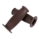 Maxbell Pair Universal Motorcycle HandleBar Hand Grip Retro Handlebar Brown 25 28MM - Aladdin Shoppers