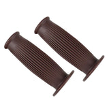 Maxbell Pair Universal Motorcycle HandleBar Hand Grip Retro Handlebar Brown 25 28MM - Aladdin Shoppers