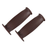 Maxbell Pair Universal Motorcycle HandleBar Hand Grip Retro Handlebar Brown 25 28MM - Aladdin Shoppers