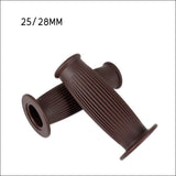 Maxbell Pair Universal Motorcycle HandleBar Hand Grip Retro Handlebar Brown 25 28MM - Aladdin Shoppers