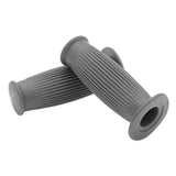 Maxbell Pair Universal Motorcycle HandleBar Hand Grip Retro Handlebar Grey 25 28MM - Aladdin Shoppers