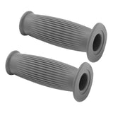 Maxbell Pair Universal Motorcycle HandleBar Hand Grip Retro Handlebar Grey 25 28MM - Aladdin Shoppers