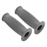 Maxbell Pair Universal Motorcycle HandleBar Hand Grip Retro Handlebar Grey 25 28MM - Aladdin Shoppers