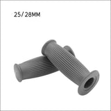 Maxbell Pair Universal Motorcycle HandleBar Hand Grip Retro Handlebar Grey 25 28MM - Aladdin Shoppers