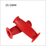 Maxbell Pair Universal Motorcycle HandleBar Hand Grip Retro Handlebar Red 25 28MM - Aladdin Shoppers