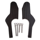 Maxbell Passenger Foot Peg Extensions Extended Footpegs for Vespa GTS 300ie Black - Aladdin Shoppers