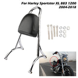 Maxbell Passenger Sissy Bar Backrest for Harley Sportster XL 883 1200 04-16 Chromed - Aladdin Shoppers