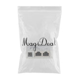 Maxbell Passive PoE Injector Power Over Ethernet-RJ45 Data to RJ45 PoE - White - Aladdin Shoppers