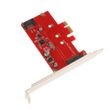 Maxbell PCI-E Express2.0 to NGFF M.2 B Key SSD&SATAIII Combo Adapter Converter Red - Aladdin Shoppers