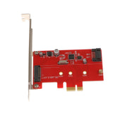 Maxbell PCI-E Express2.0 to NGFF M.2 B Key SSD&SATAIII Combo Adapter Converter Red - Aladdin Shoppers