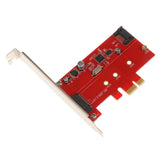 Maxbell PCI-E Express2.0 to NGFF M.2 B Key SSD&SATAIII Combo Adapter Converter Red - Aladdin Shoppers