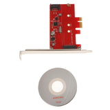 Maxbell PCI-E Express2.0 to NGFF M.2 B Key SSD&SATAIII Combo Adapter Converter Red - Aladdin Shoppers