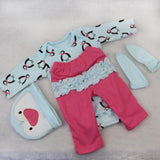 Maxbell Penguins Romper Pants Hat Socks Set for 22''-23'' Reborn Baby Girl Doll - Aladdin Shoppers