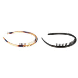 Maxbell Phenovo Zigzag Hair Band Toothed Headband Women Men Girls Hair Accessory Black - Aladdin Shoppers