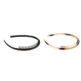 Maxbell Phenovo Zigzag Hair Band Toothed Headband Women Men Girls Hair Accessory Black - Aladdin Shoppers