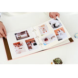 Maxbell Photo Album 100 Pages DIY Family Scrapbook Supplies Great for Craft Paper, Wedding, Anniversary, Travel Memory Photo Storage Book B - Aladdin Shoppers