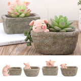 Maxbell Pig Planter Flower Pots Succulent Planter Flowerpot Decor for Home Office - Aladdin Shoppers