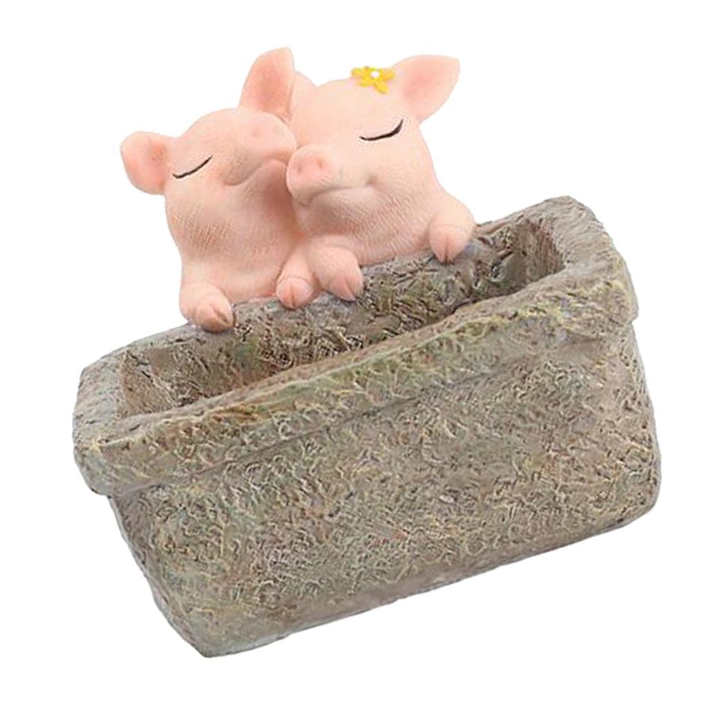 Maxbell Pig Planter Flower Pots Succulent Planter Flowerpot Decor for Home Office - Aladdin Shoppers