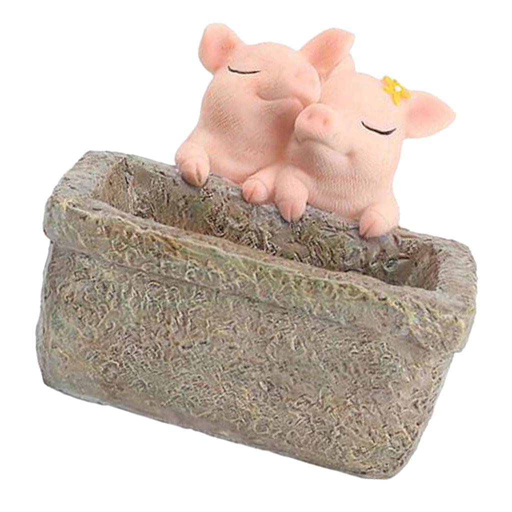 Maxbell Pig Planter Flower Pots Succulent Planter Flowerpot Decor for Home Office - Aladdin Shoppers