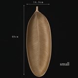 Maxbell Pineapple Leaf Shape Wooden Dessert Serving Tray Fruit Dessert Leaf_S - Aladdin Shoppers