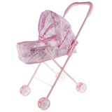 Maxbell Pink Baby Doll Stroller Trolley Nursery Room Furniture Kids Toy Room Items - Aladdin Shoppers