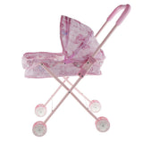 Maxbell Pink Baby Doll Stroller Trolley Nursery Room Furniture Kids Toy Room Items - Aladdin Shoppers