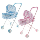 Maxbell Pink Baby Doll Stroller Trolley Nursery Room Furniture Kids Toy Room Items - Aladdin Shoppers